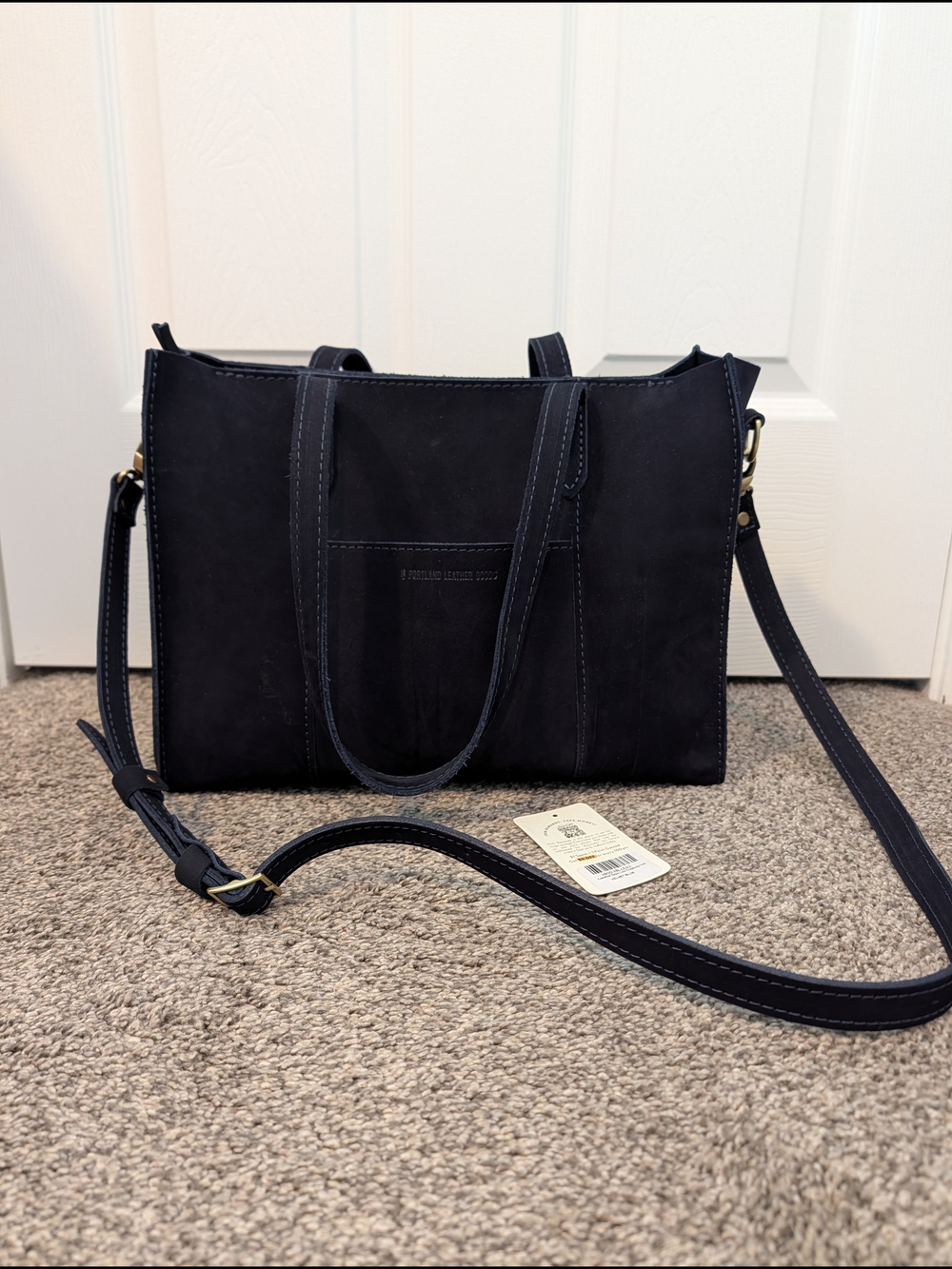 Portland Leather East/West Lola Velvet Blue